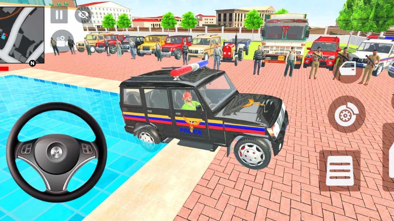 Modified Police Car 🚨 Indian Gangster Open World Rampage | Android Simulator Gameplay 🚓
