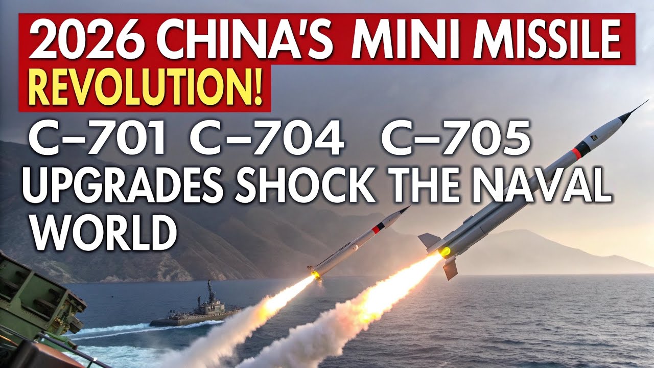 Революция мини-ракет Китая 2026 года! Модернизации C-701/C-704/C-705 шокируют военно-морской мир