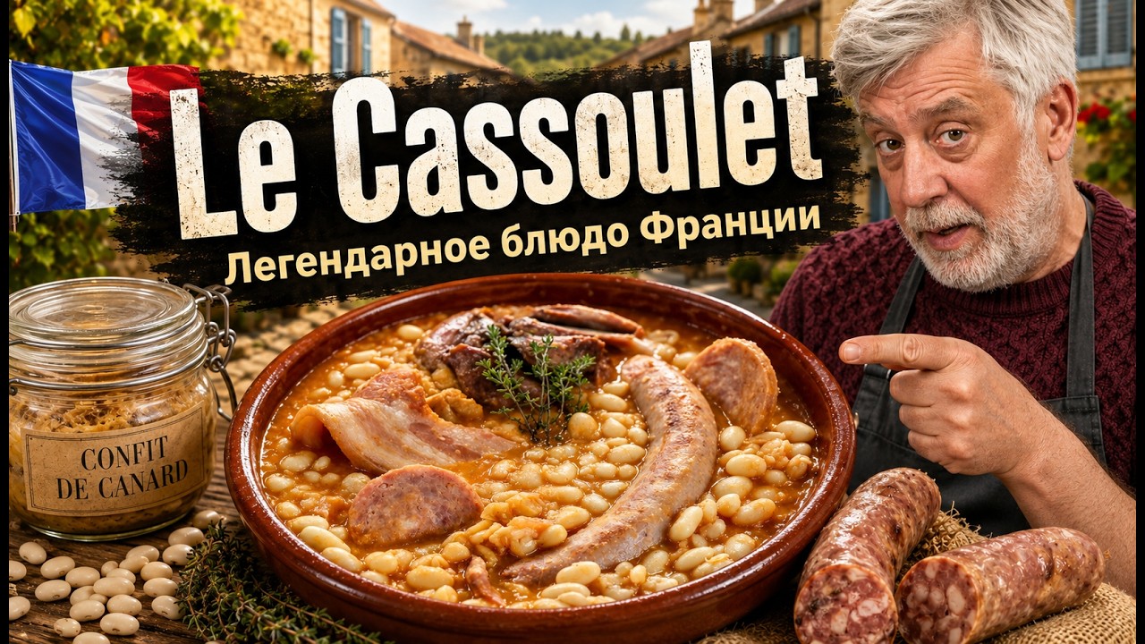 Кассуле (Le Cassoulet!)  ☆ Рагу из фасоли, мяса, колбасок и утиного конфи  ☆ Великое блюдо Франции!