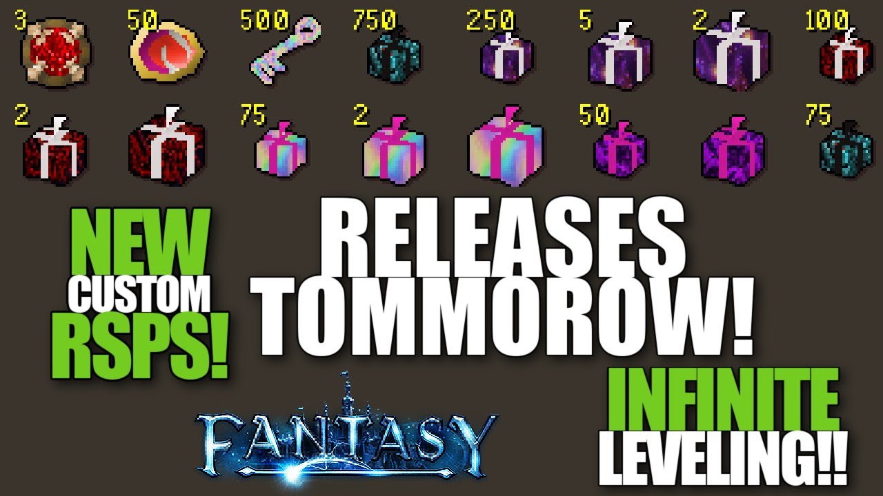 THIS BRAND *NEW* CUSTOM RSPS WILL RELEASE IN 24 HOURS!! | *FREE* RELEASE REWARDS!! - Fantasy RSPS