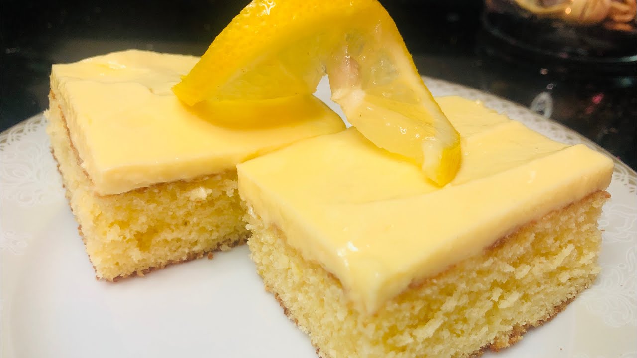 Limun kocke | Osvježavajući kolač od limuna | Lemon cake 🍋
