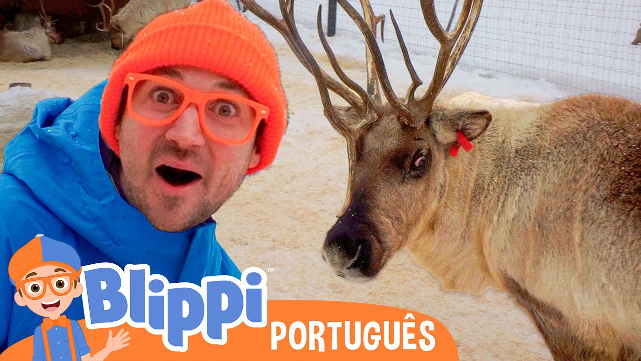 Blippi Passa o Natal com as Renas! | Blippi em Portugu&ecirc;s | V&iacute;deos Educativos para Crian&ccedil;as