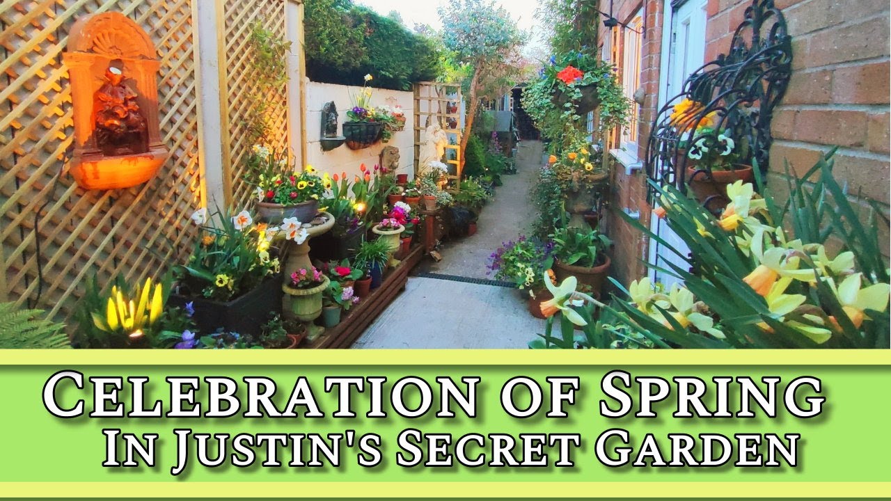Celebration of Spring in Justin's Secret Garden - Beautiful Music and Enchanting Garden!