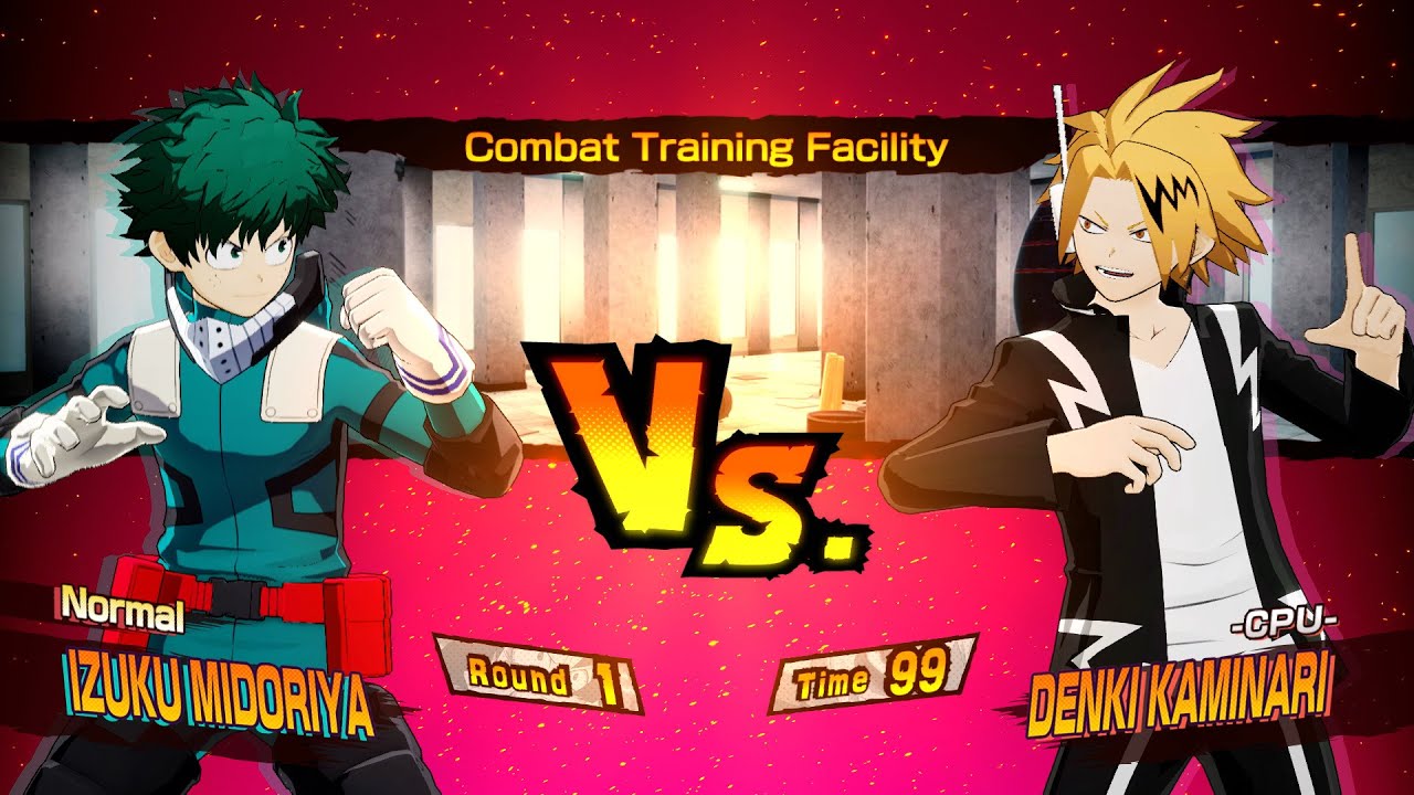 Izuku Midoriya vs Denki Kaminari - My Hero One's Justice