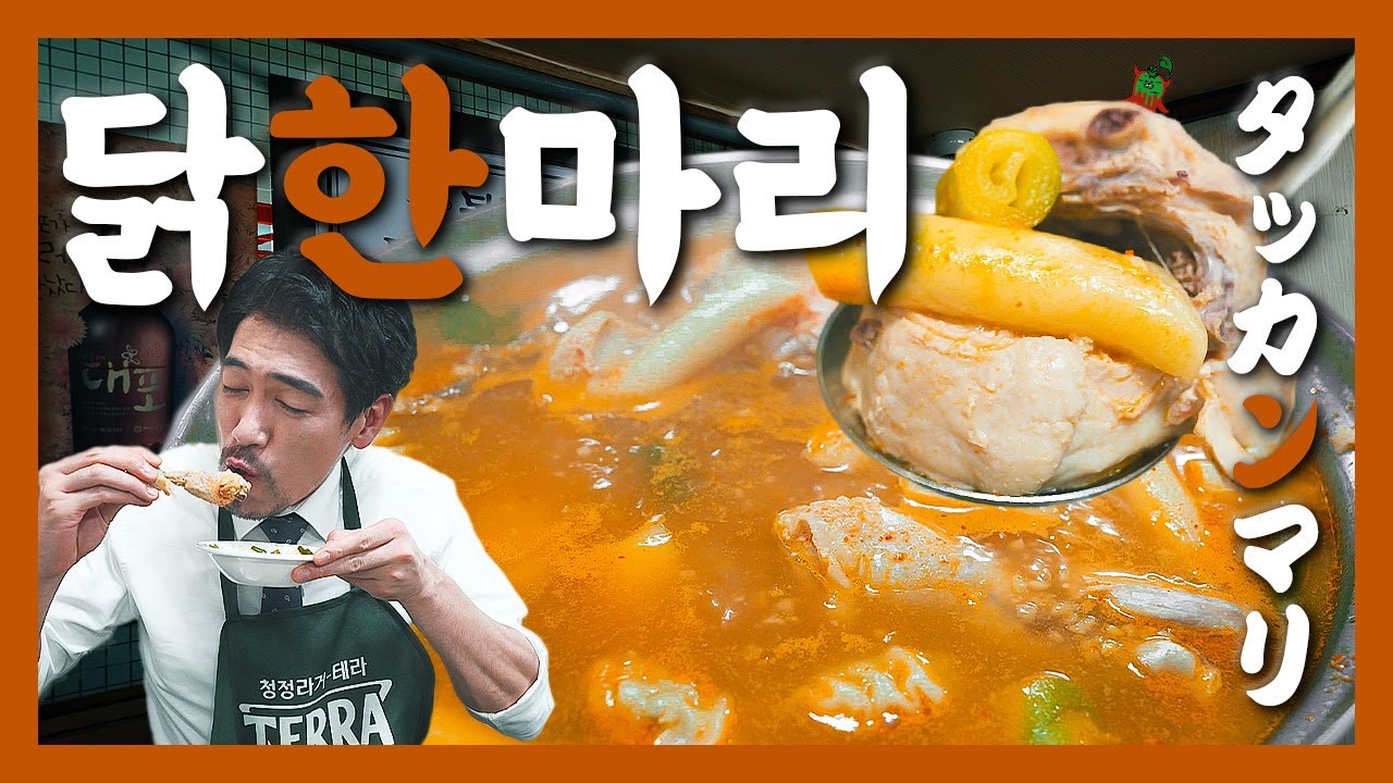 【맛집】빨간 국물의 가성비 식당! 수제비•볶음밥 마무리까지 다 먹어 치워 주겠어!!!『고독한 닭한마리 』(KOR/JPN sub)