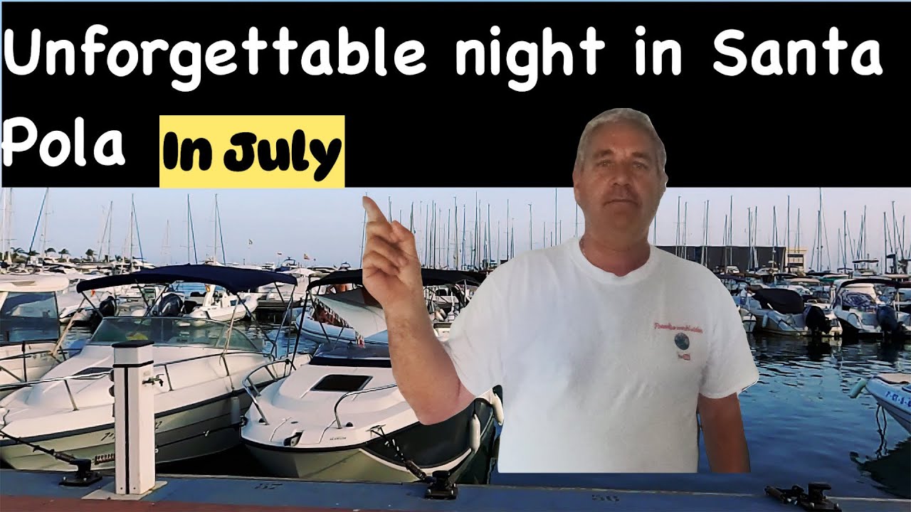 SANTA POLA / Costa blanca Spain  (at night in July )santa pola alicante Spain