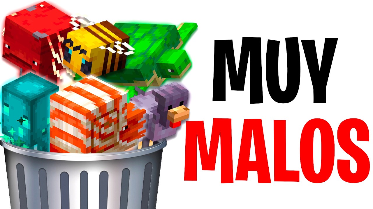 TODOS LOS ANIMALES de Minecraft del PEOR al MEJOR