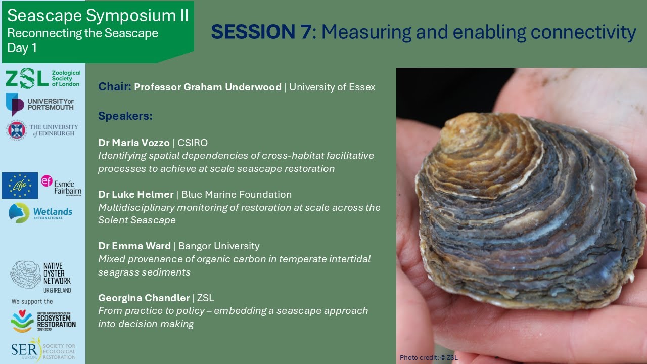 Seascape Symposium II - Session 7: Measuring and enabling connectivity