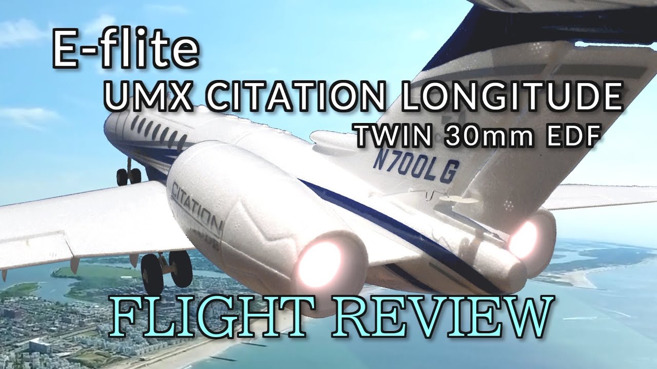 E-flite UMX CITATION LONGITUDE Twin 30mm EDF Flight Review（日本語レビュー）