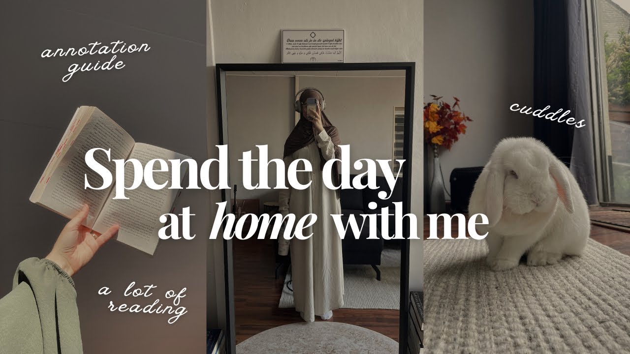 spend the day at home with me ౨ৎ Quran, reading, annotating
