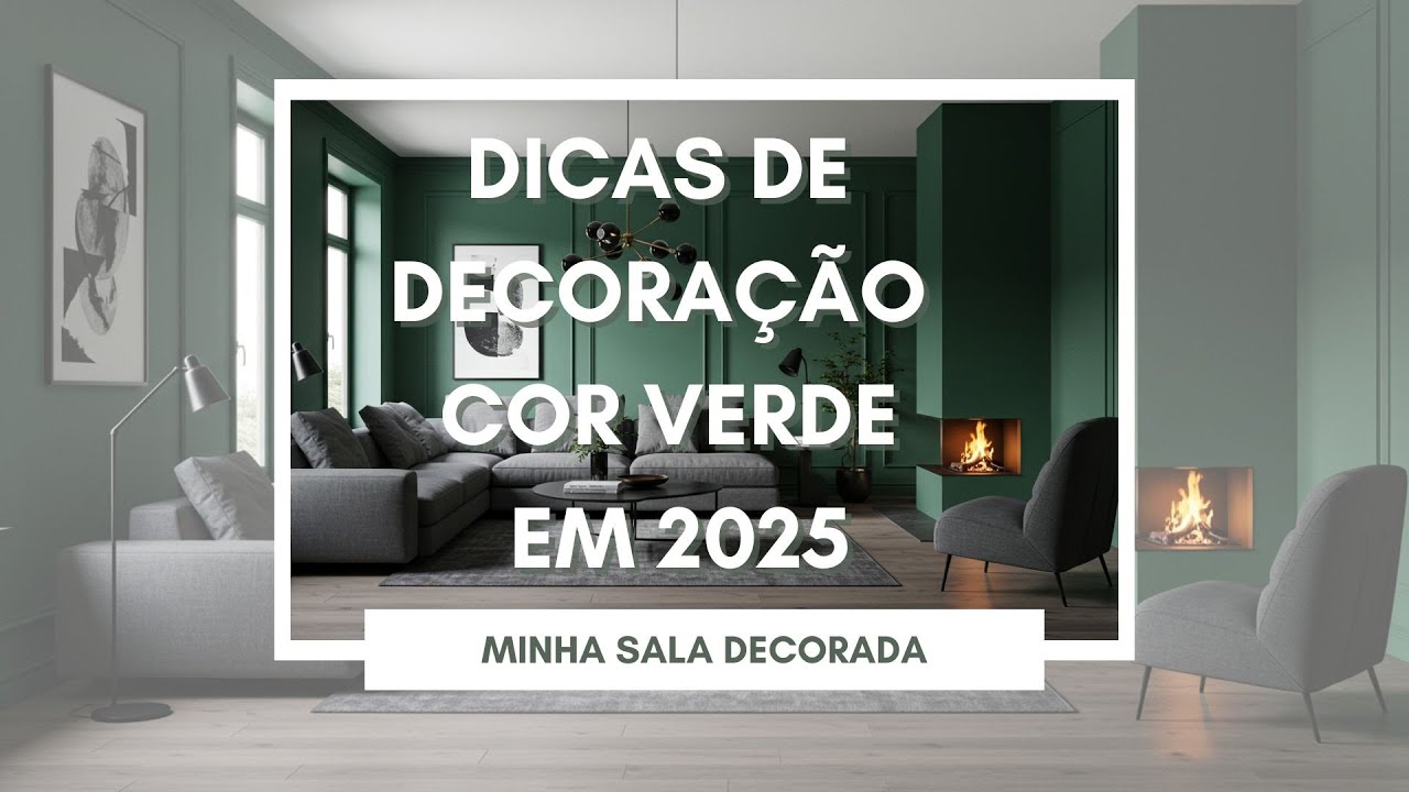 SALA VERDE | COMO DECORAR A SALA USANDO A COR VERDE | DICAS DE DECORAÇÃO PARA SALA VERDE 2025