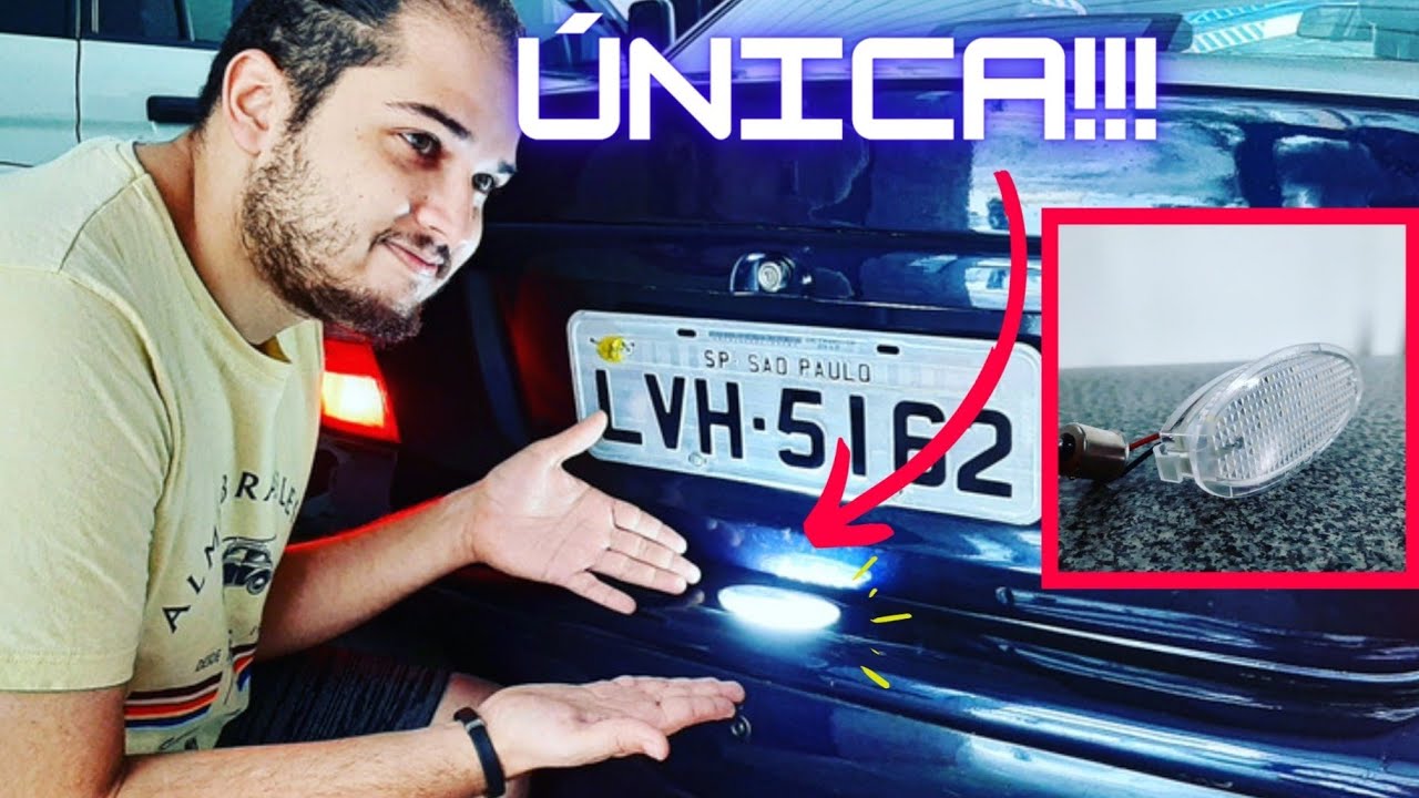 A PRIMEIRA NO BRASIL, LANTERNA DA PLACA EM LED! EXCLUSIVIDADE GRINGA!!!!