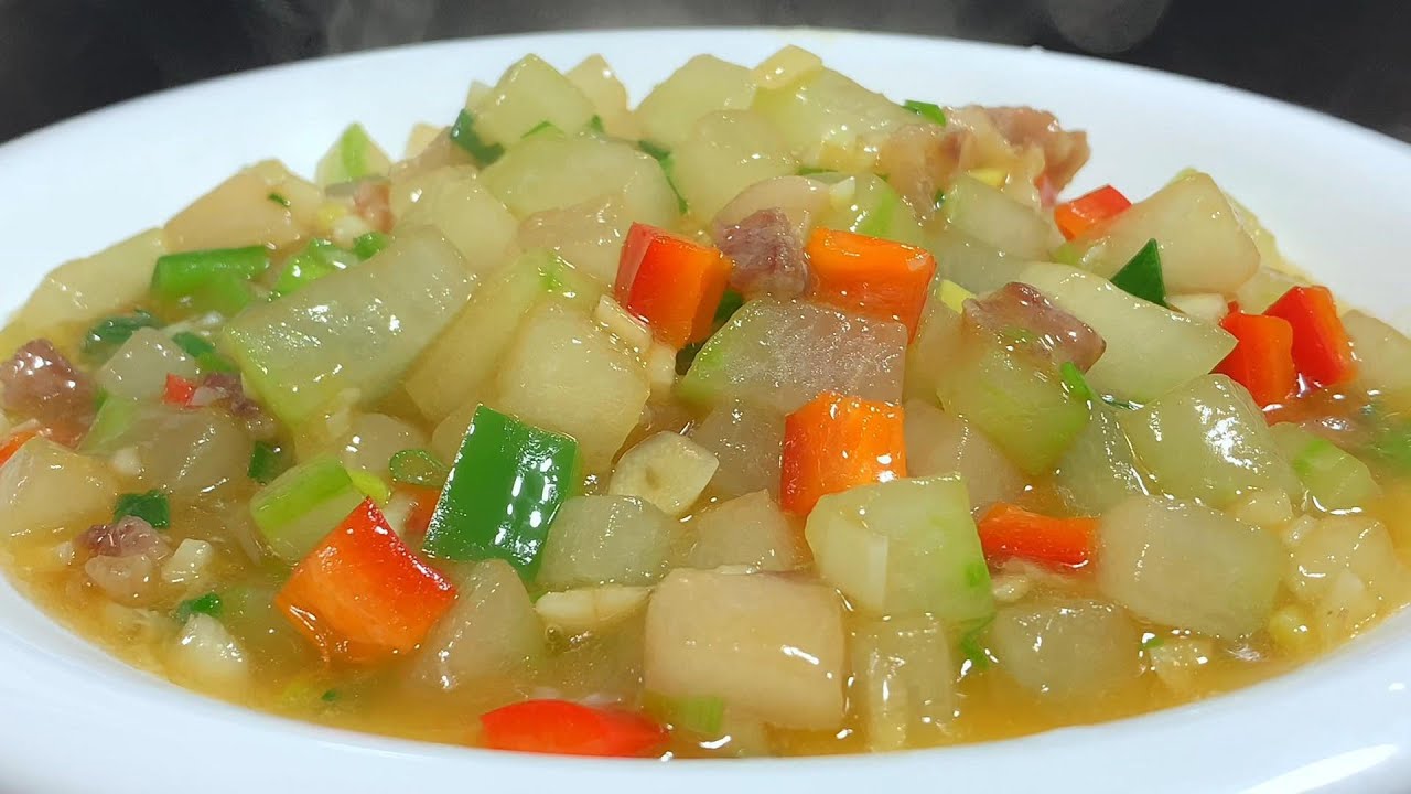 冬瓜這樣做  香到舔盤超下飯！【阿朝哥美食】#冬瓜做法 #家常冬瓜料理 #簡單家常菜 #超下飯料理