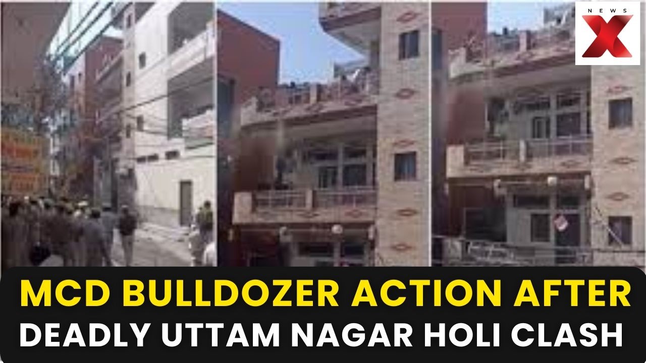 MCD Bulldozer Action In Uttam Nagar: House Linked To Holi Clash Accused Partially Demolished | NewsX