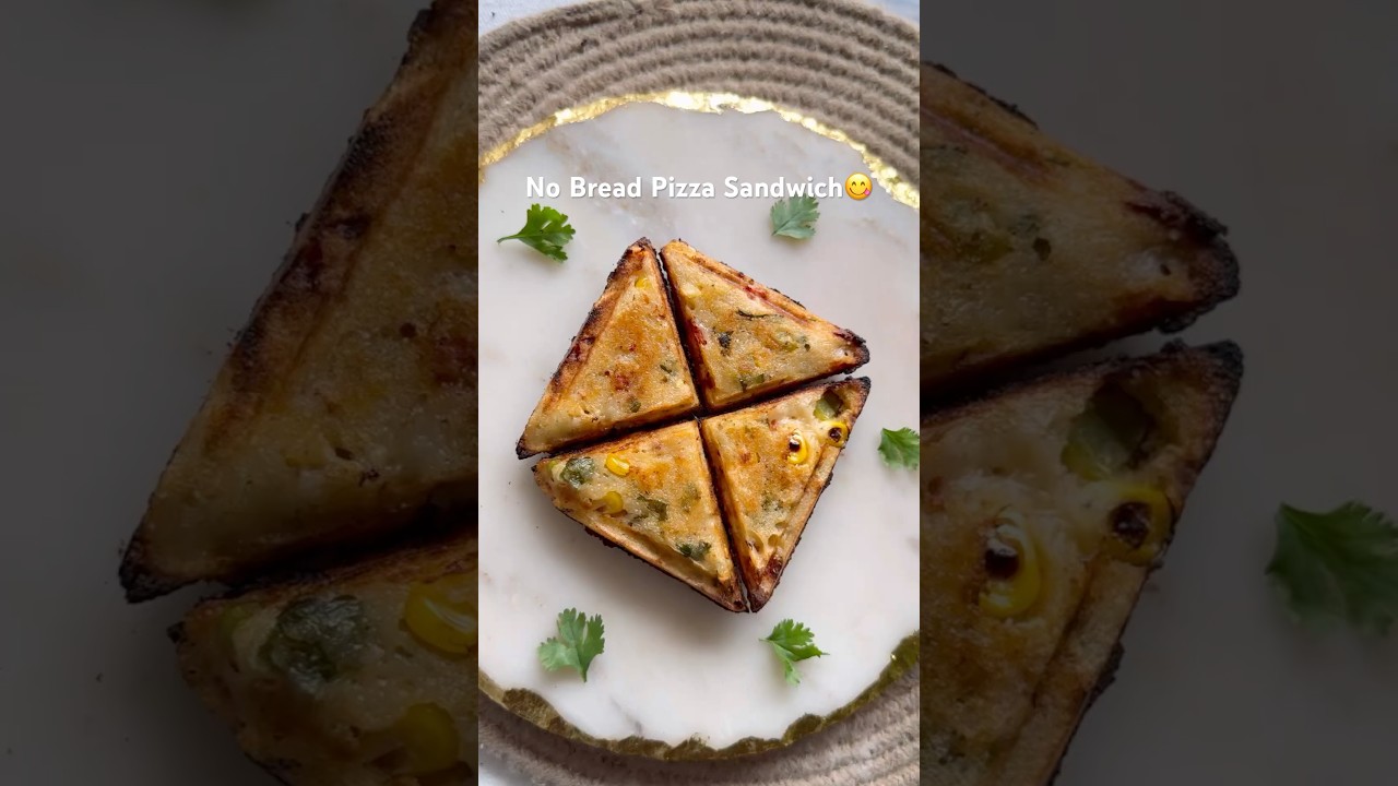 No bread pizza sandwich|Pizza sandwich #nobreadpizzasandwich #pizzasandwich #sandwichrecipe