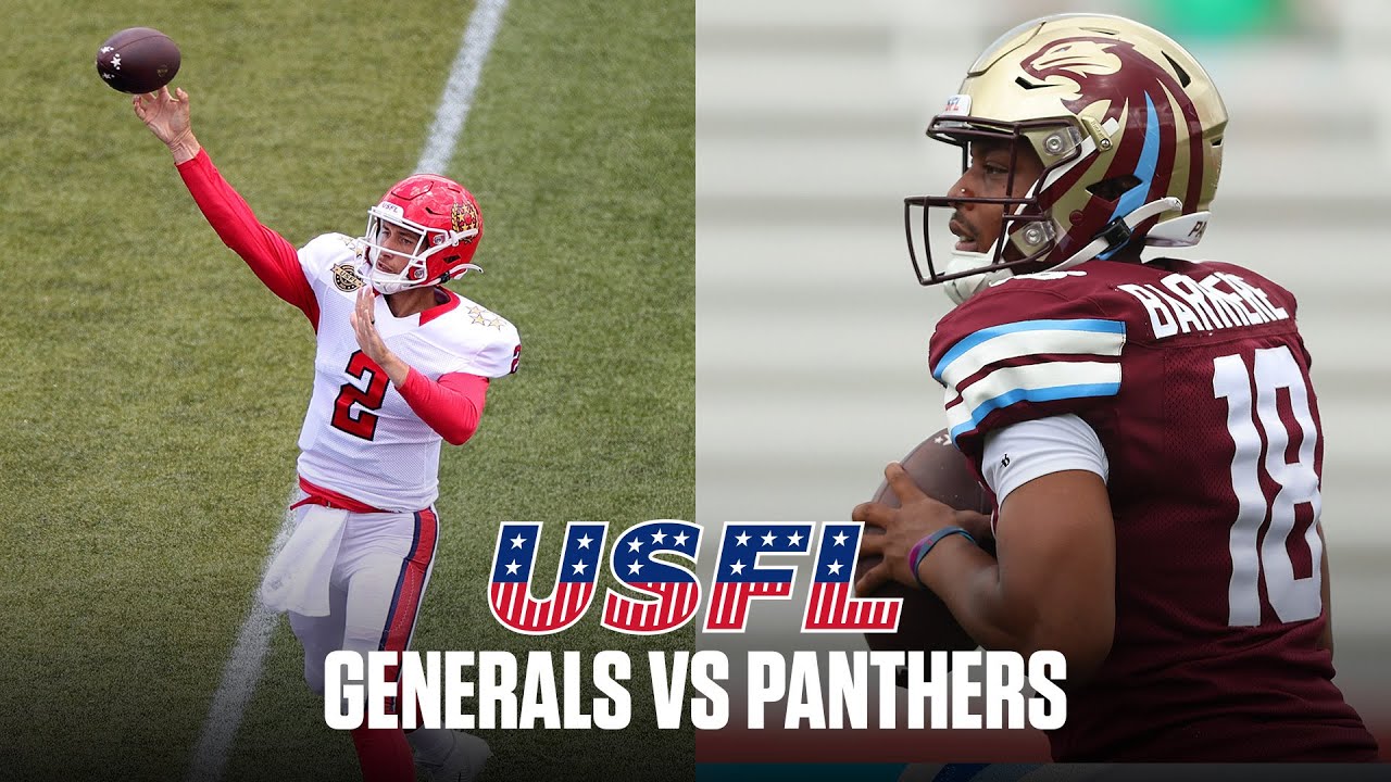 USFL Extended Highlights - New Jersey Generals vs. Michigan Panthers - Week 9