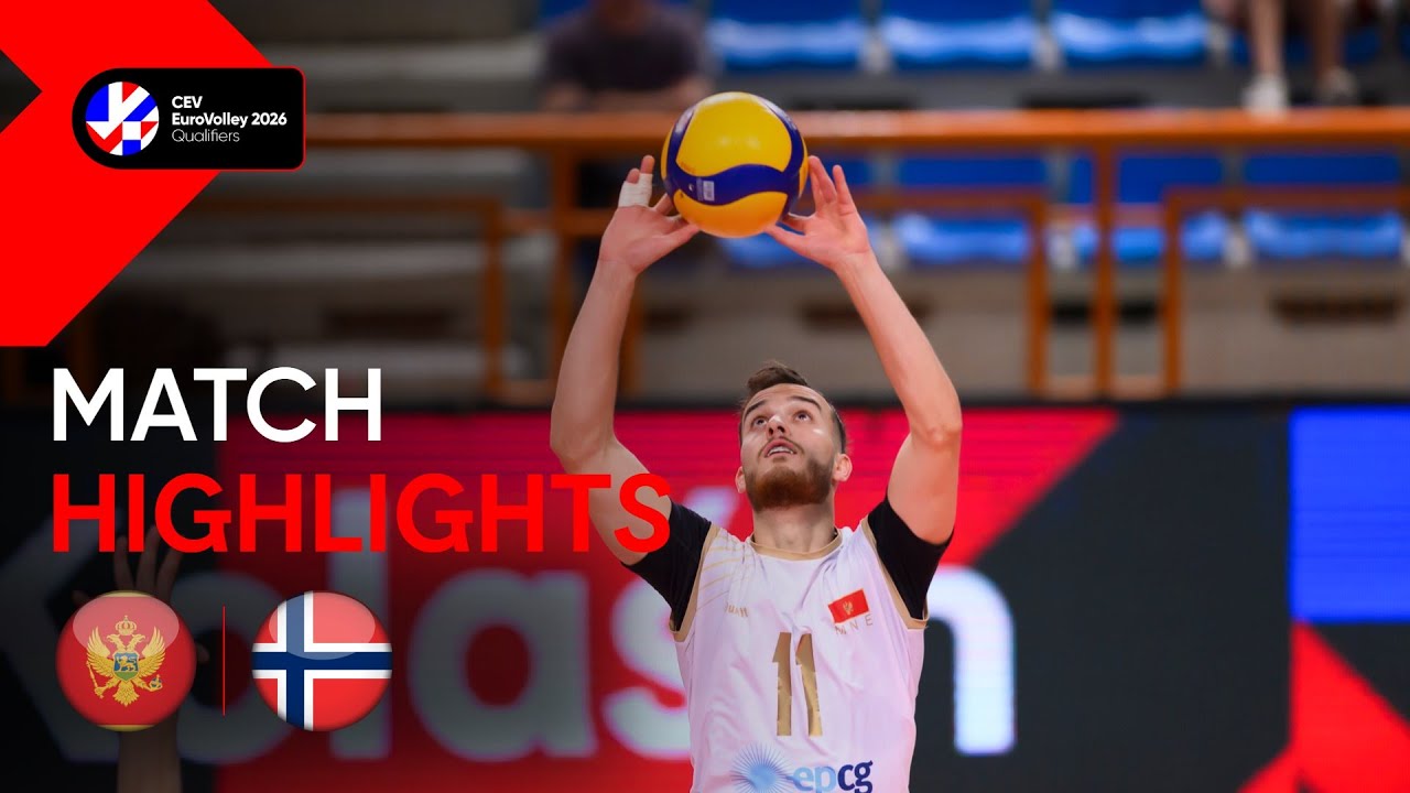 Highlights | Montenegro vs. Norway | CEV EuroVolley 2026 | Qualification Phase M | Pool C