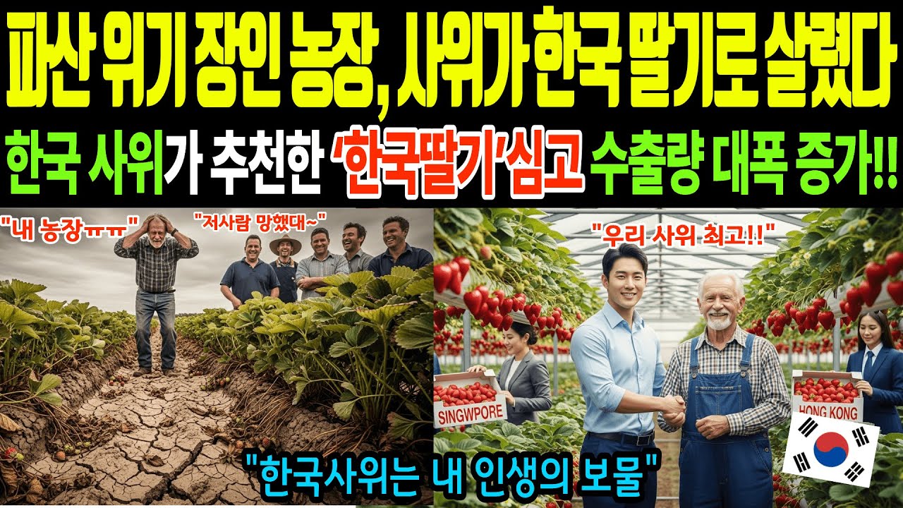 [해외감동사연] 한국에서 쓰는 씨앗이라 비웃던 호주 농부들 참교육! 장인어른의 파산 직전 30년 농장 살려낸 한국사위의 소름 돋는 K딸기농법