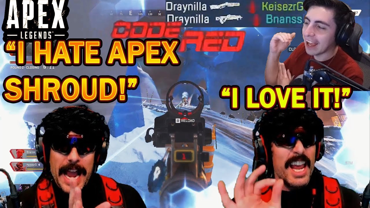 DrDisrespect Plays with Shroud in $50K Apex Tourney & Tells Him Why He HATES Apex!