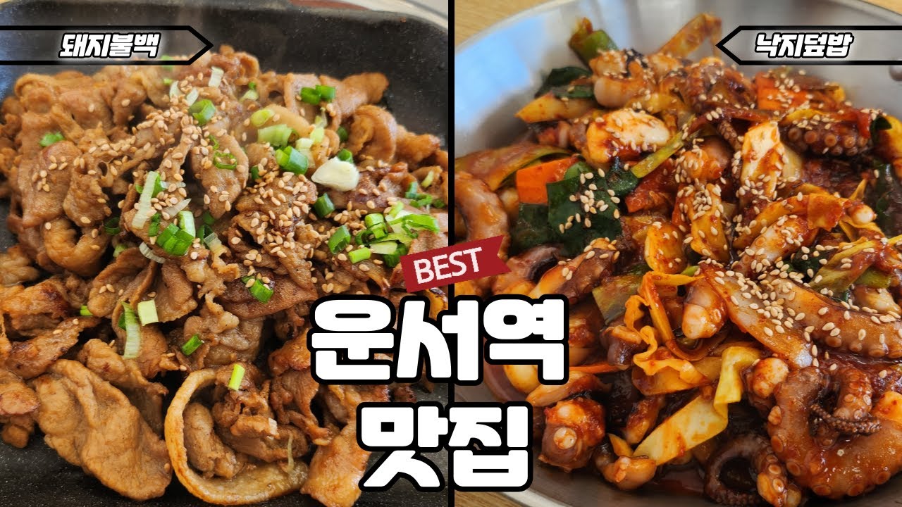 사장님 손맛이 좋으셔서 돼지불백 낙지덮밥 너무 맛있게 먹었네요👍운서역맛집이어라~  | 🍚Pork Bulbaek and Octopus Rice Bowl🐙 | MUKBANG