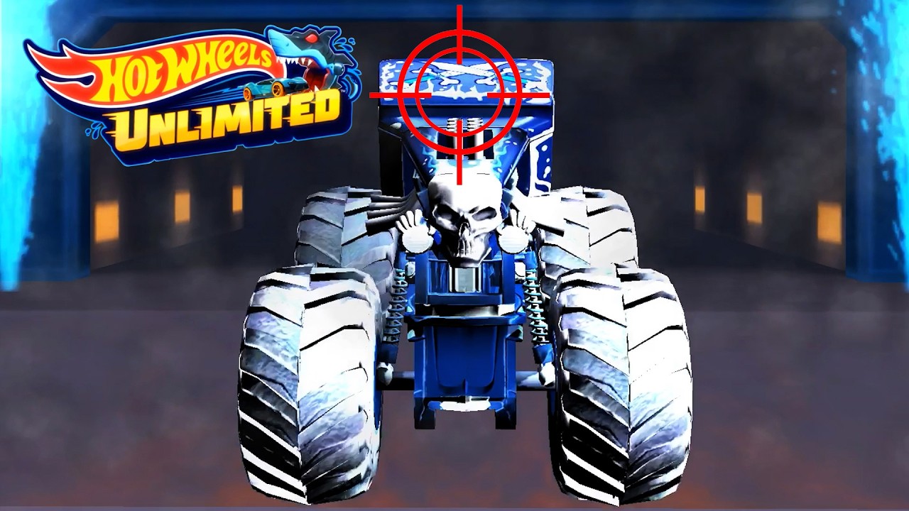 Hot Wheels Unlimited: Давайте устроим гонки на 5 монстр-траках на стадионе!