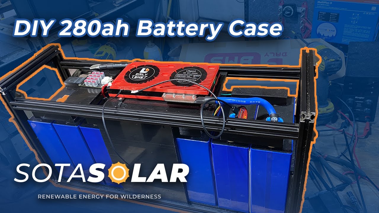 560ah DIY LiFePO4 Battery Using 280ah EVE 3.2v Cells using 2020 / 8020 Extruded Aluminum