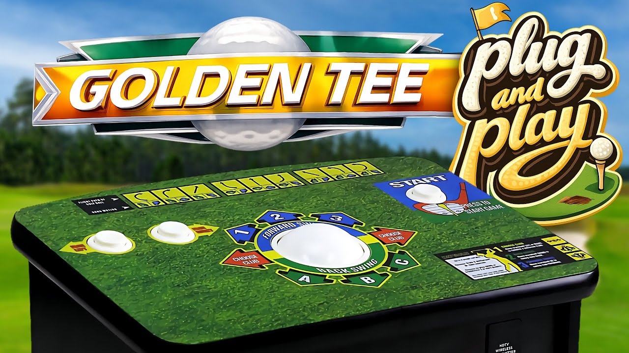 Новая беспроводная многопользовательская игра в гольф Golden Tee от New Wave, подключаемая по при...