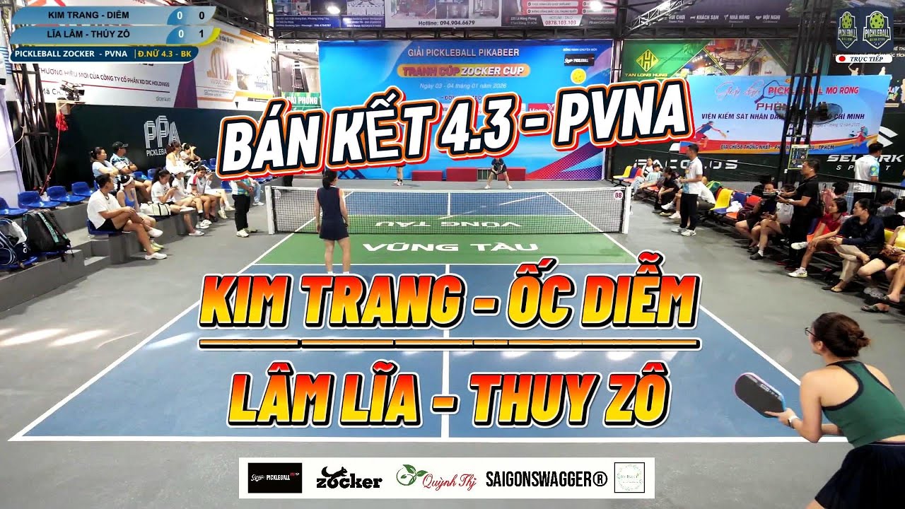 🏆GIẢI PICKLEBALL ZOCKER CUP - PVNA VŨNG TÀU