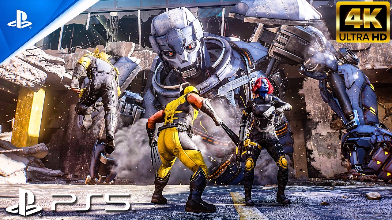 Wolverine VS Sentinel Prototype Full Boss Fight Gameplay | Marvel's Wolverine (4K 60fps)