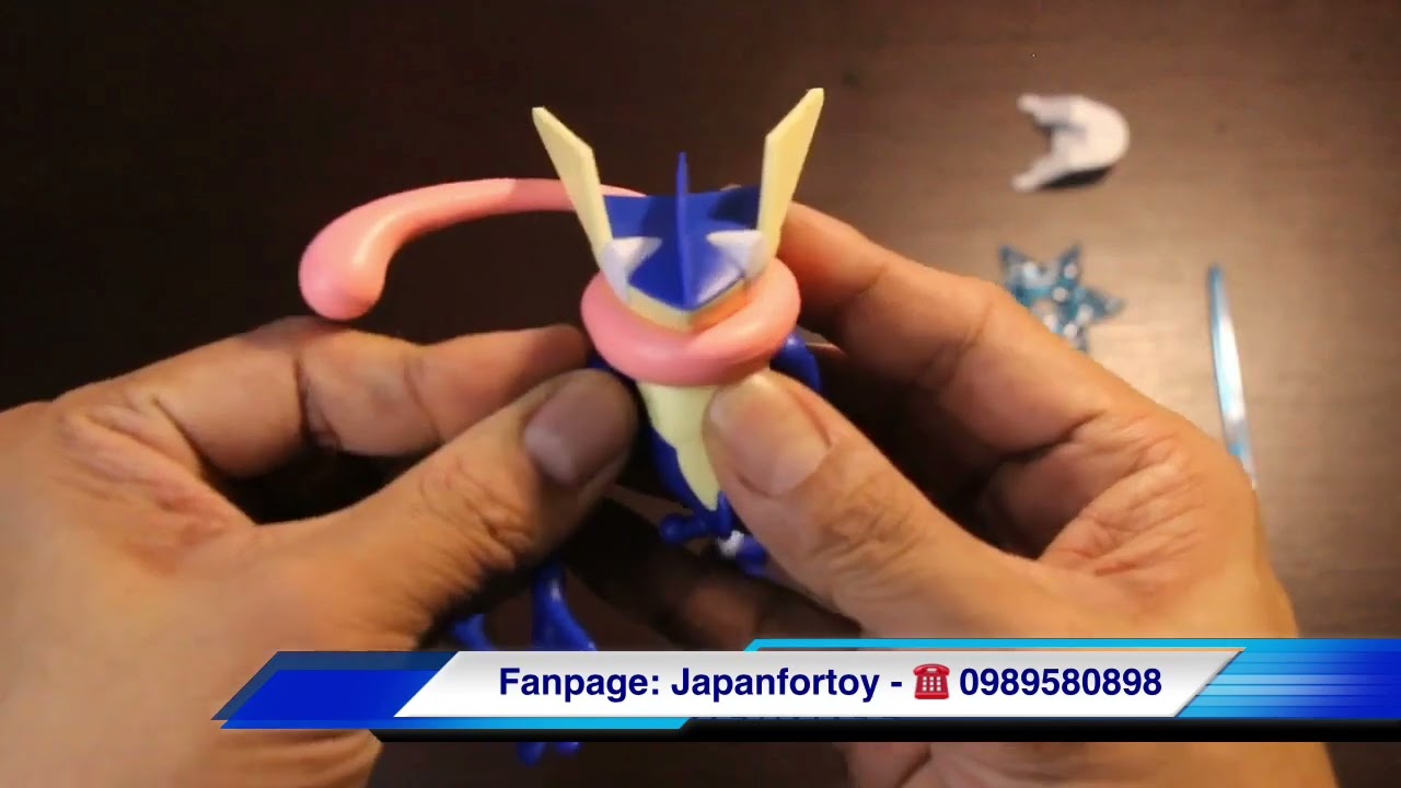 JapanForToy - K350 - Mô hình Gekkouga chính hãng Bandai Pokemon có khớp cử động, Japan