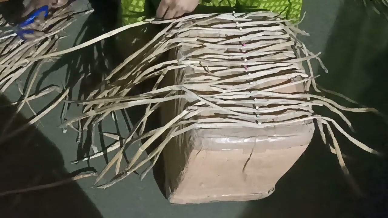 how to make water hyacinth products basket
