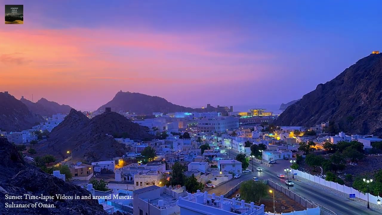 Sunset Timelapse in and around Muscat, Sultanate of Oman - 1