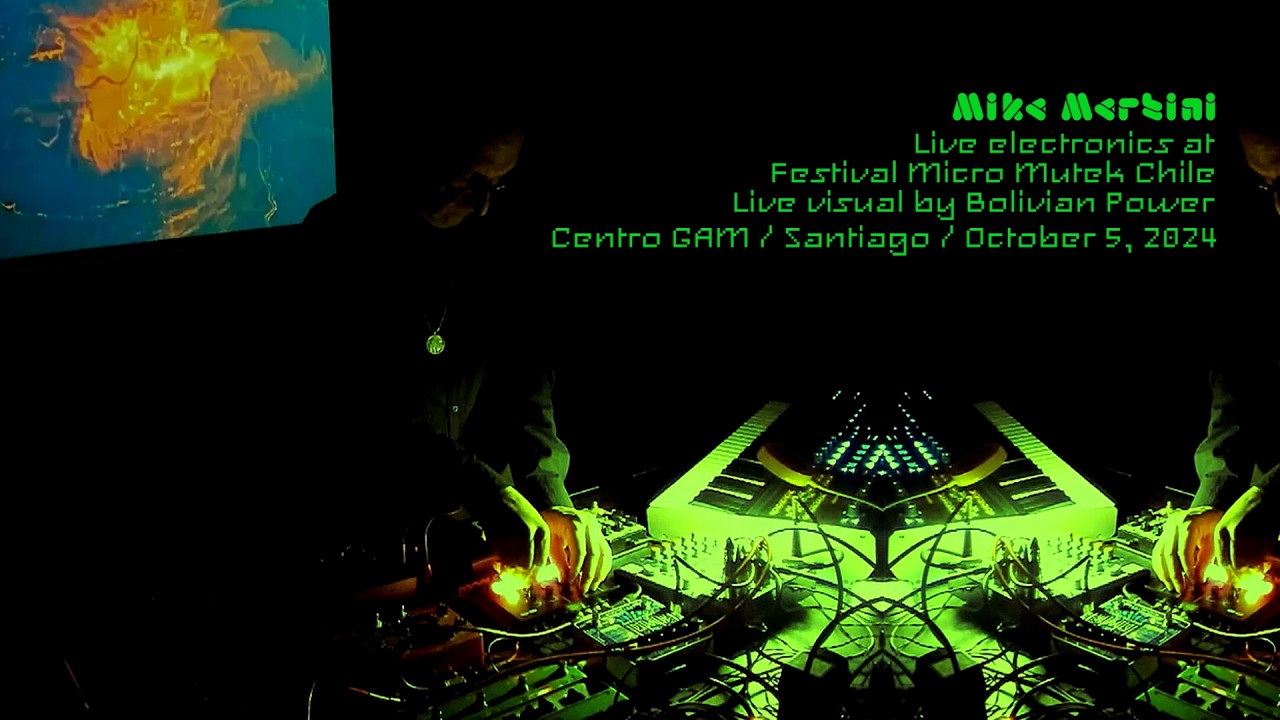 Mika Martini Live electronics at Festival Micro Mutek Chile 2024