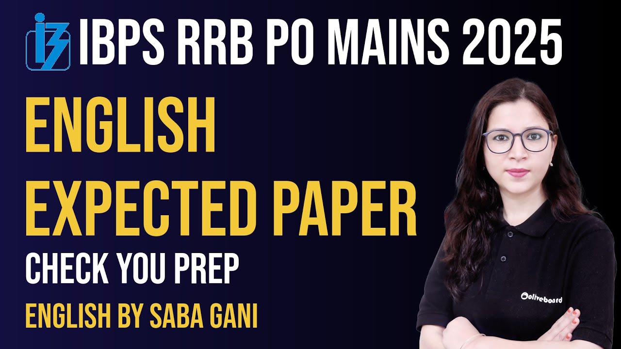 RRB PO Mains English Expected Paper 2025 | Most Important Questions | English Preparation Oliveboard