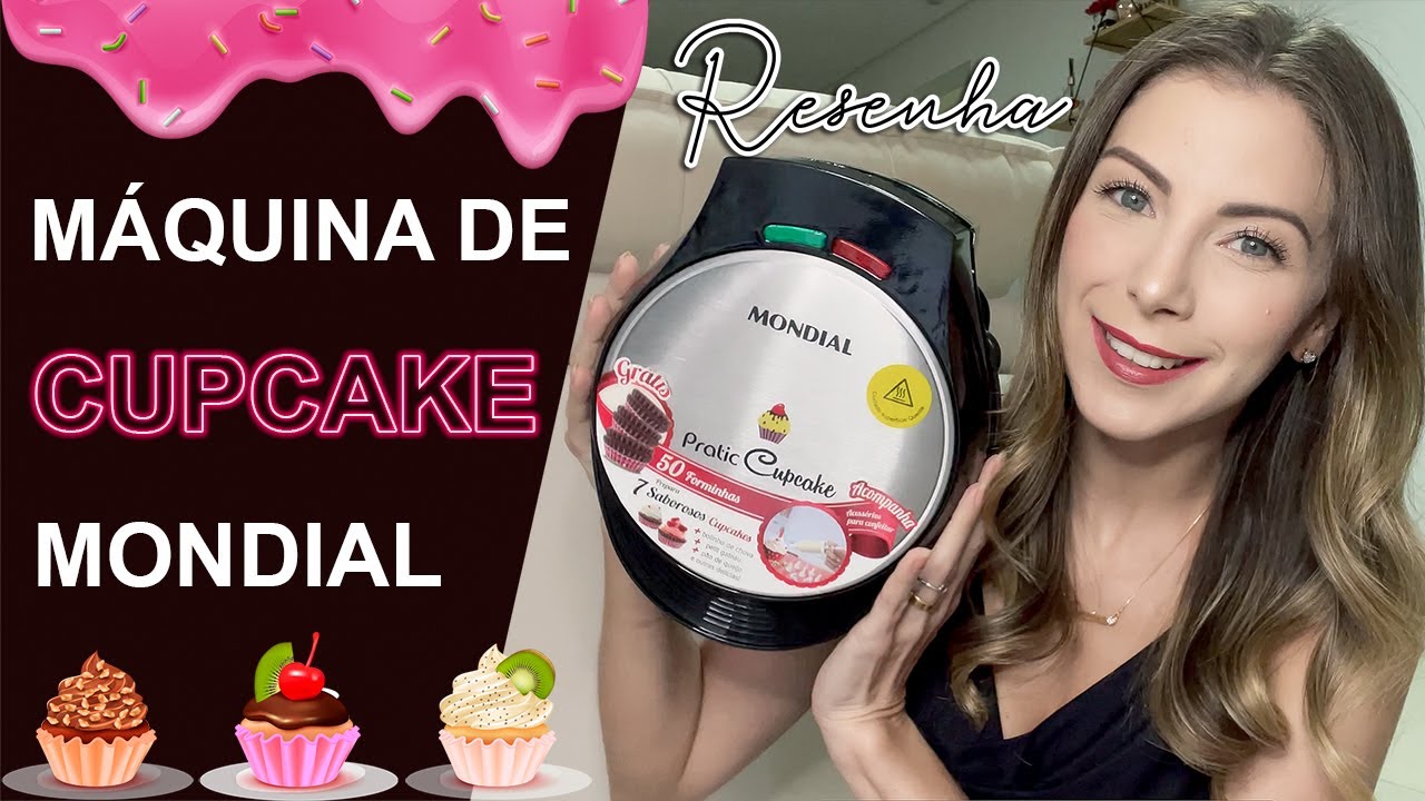 MÁQUINA DE CUPCAKE MAKER PRATIC MONDIAL - UNBOXING + RESENHA