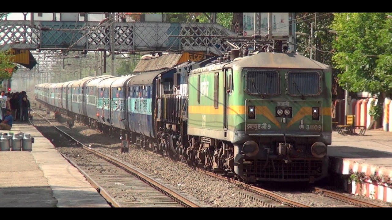 Extraordinary Offlink Coverage - 6000HP WAG-9 with Mumbai Cst Nagercoil Balaji Express