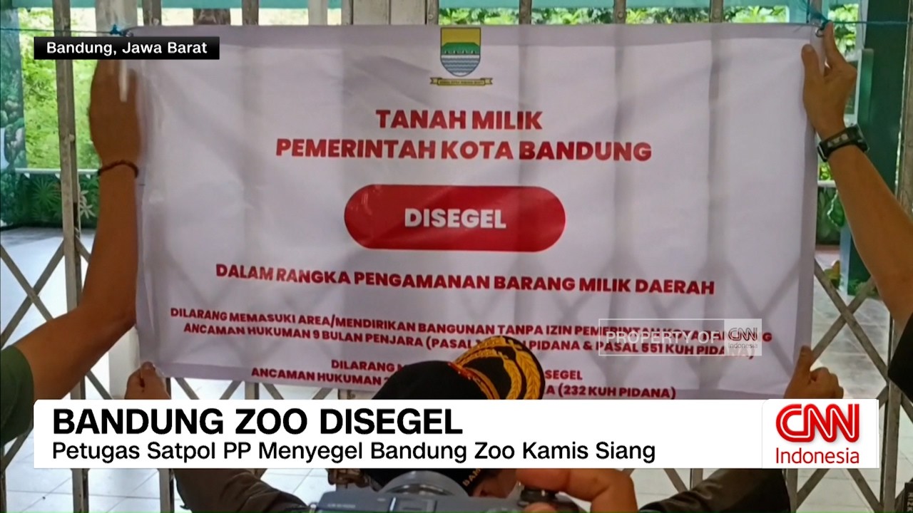 Pemkot Bandung Segel Aset Bandung Zoo