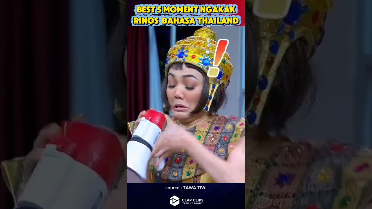Best 5 Moments Ngakak | Rinos Bahasa Thailand 