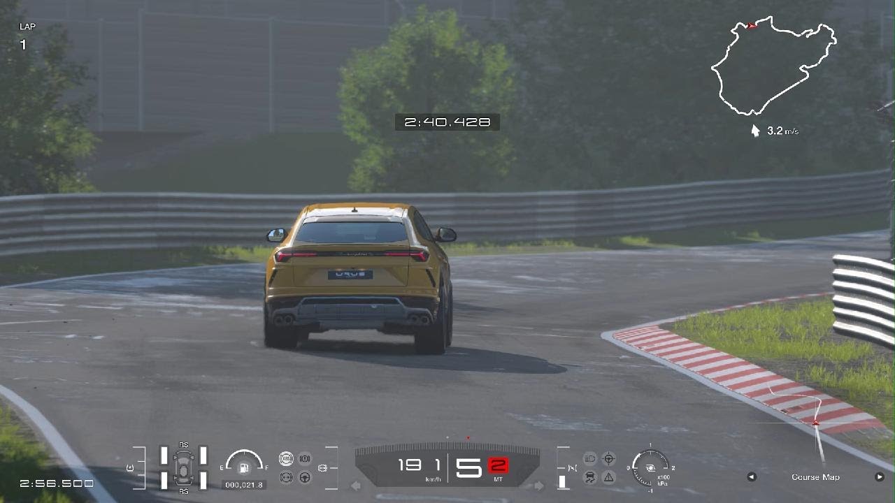 Gran Turismo 7 - Lamborghini Urus Nürburgring lap attempt