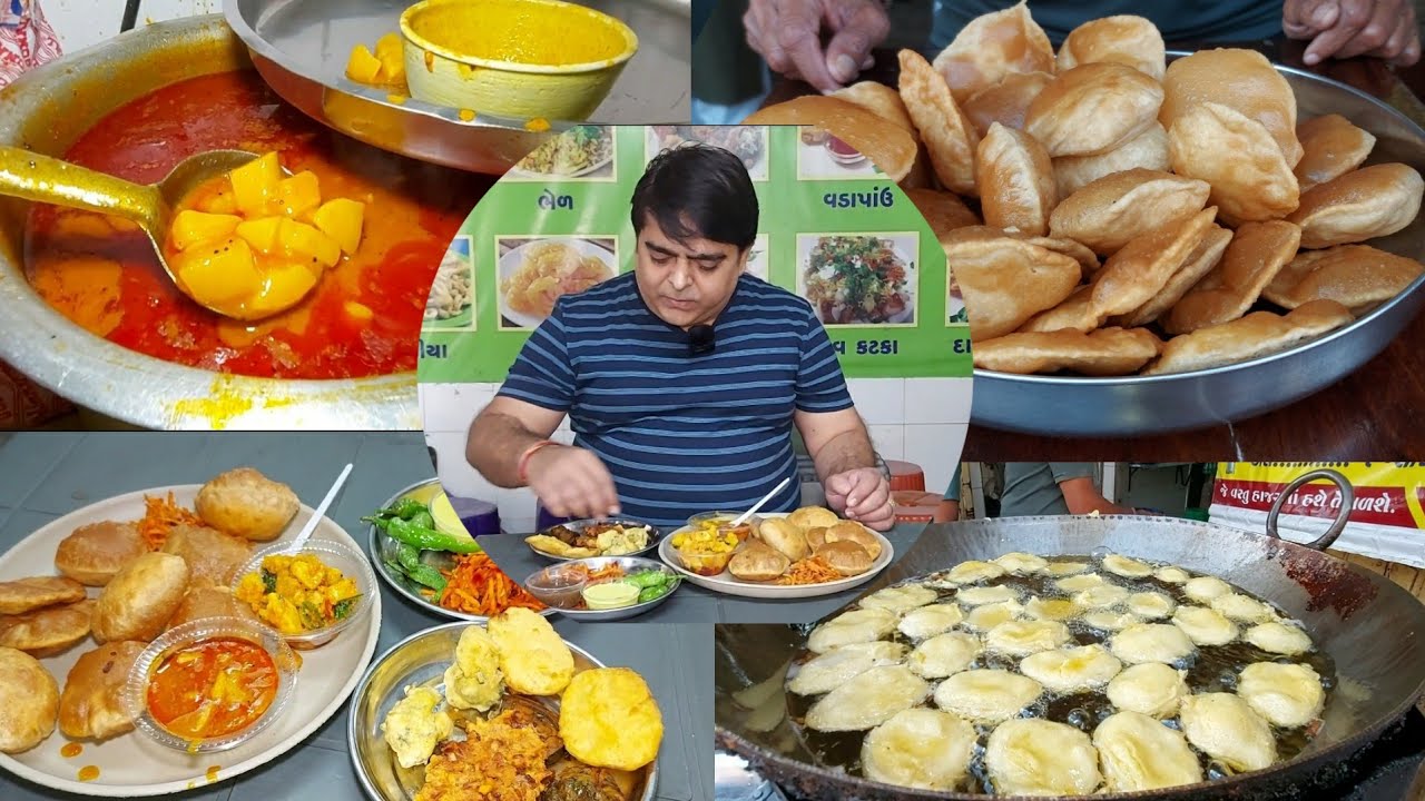 20 જેટલી બજારોમાંથી લોકો નાસ્તો કરવા અહી આવે | નાનુંભાઈના પૂરી શાક ₹ 30 માં લોકો ધરાઈ શકે