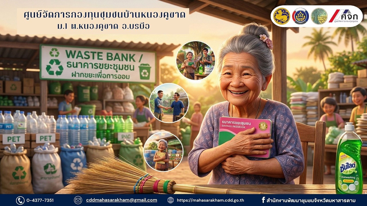 ศูนย์จัดการกองทุนชุมชนบ้านหนองคูขาด ต.หนองคูขาด อ.บรบือ จ.มหาสารคาม ต้นแบบจัดการหนี้ ปี 2569