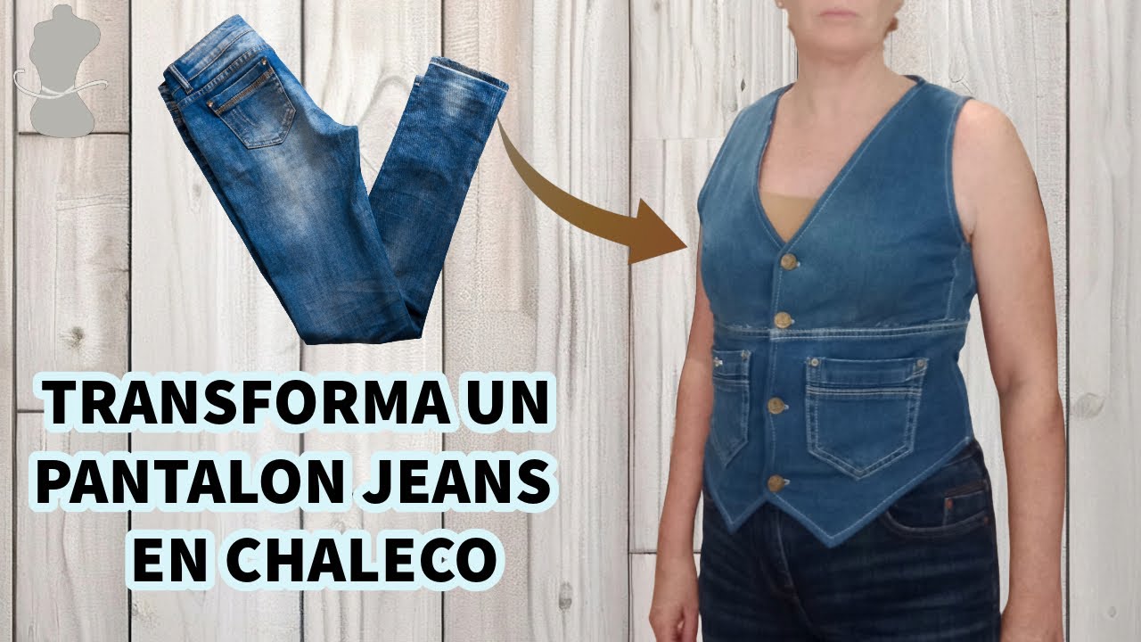 Transforma tus jeans viejos en un chaleco único y moderno – Tutorial DIY