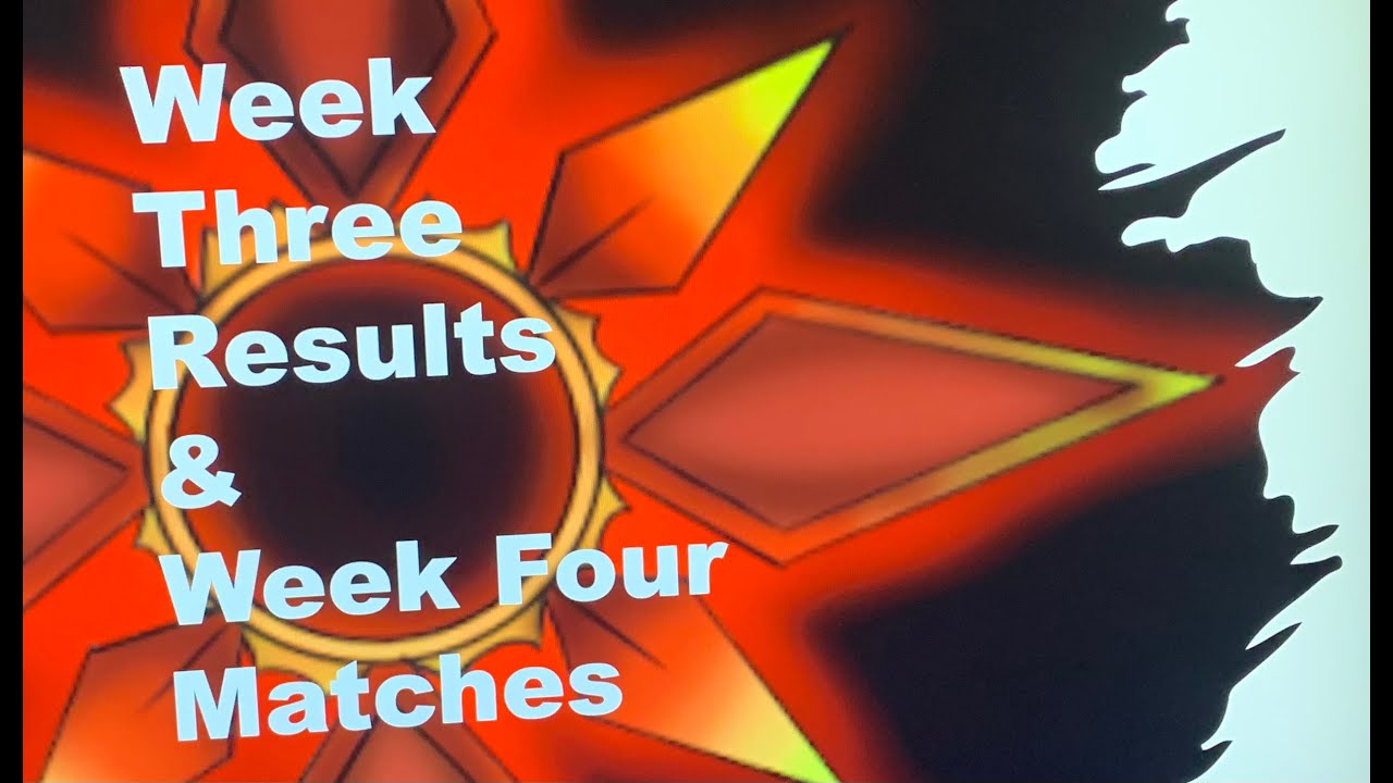 UASL:S3: Week Three results & Week Four Matches