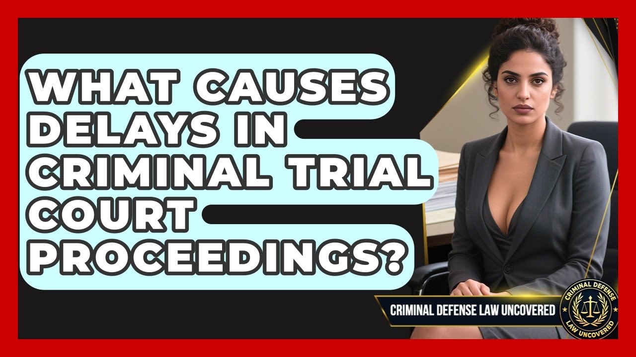 What Causes Delays In Criminal Trial Court Proceedings? - Criminal Defense Law Uncovered