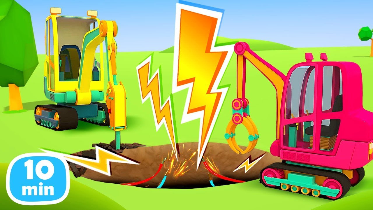 Die Helfer Autos - Spannende Abenteuer f&uuml;r Kinder! Die Helfer Autos im Einsatz 🚧