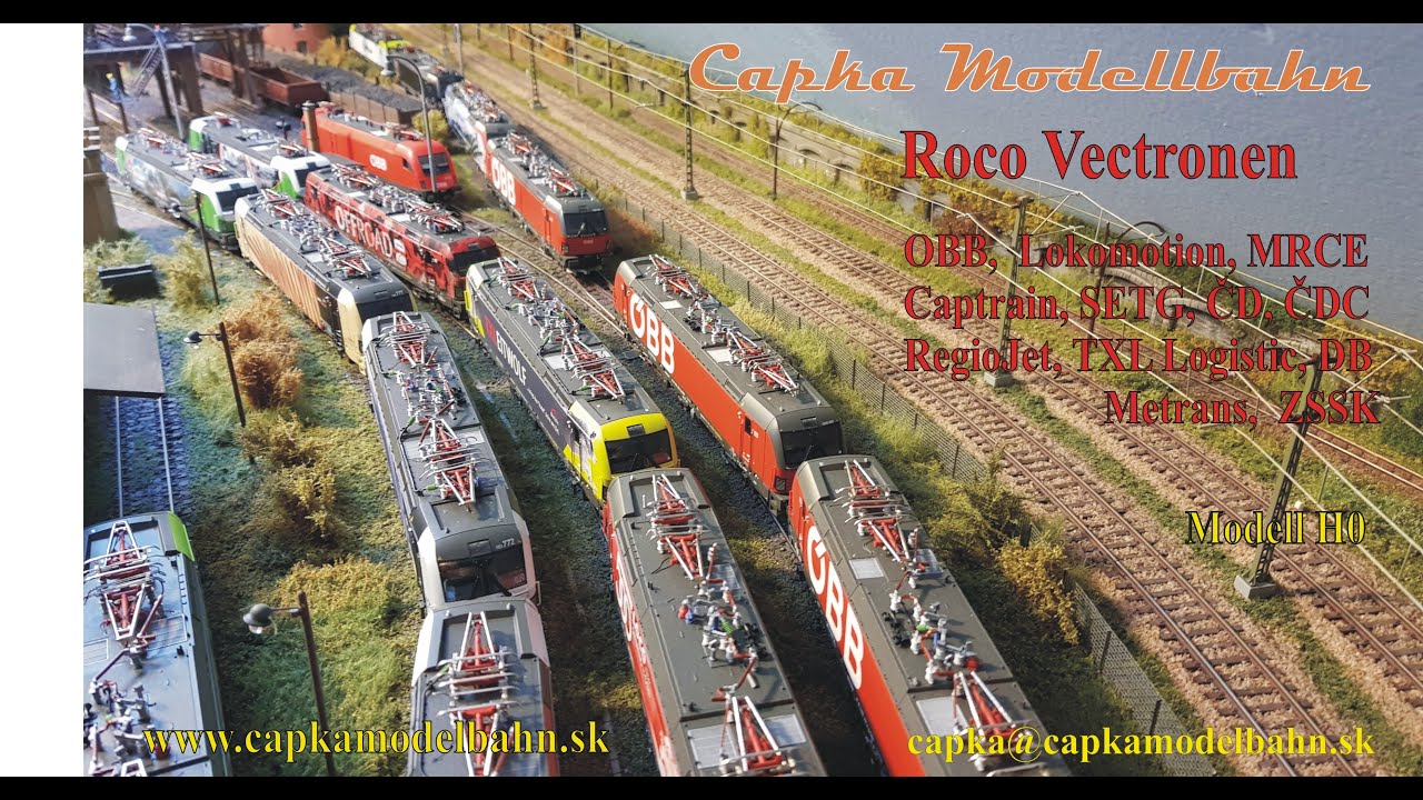 H0 Roco Vectronen SETG,ÖBB,Lokomotion,TXL,MRCE,Captrain, ČDC, ČD, RegioJet, DB, ZSSK, Metrans