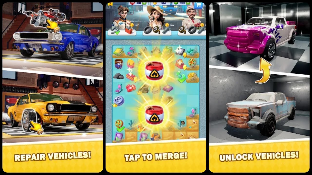 Mechanic's Life: Merge Dreams Gameplay Android