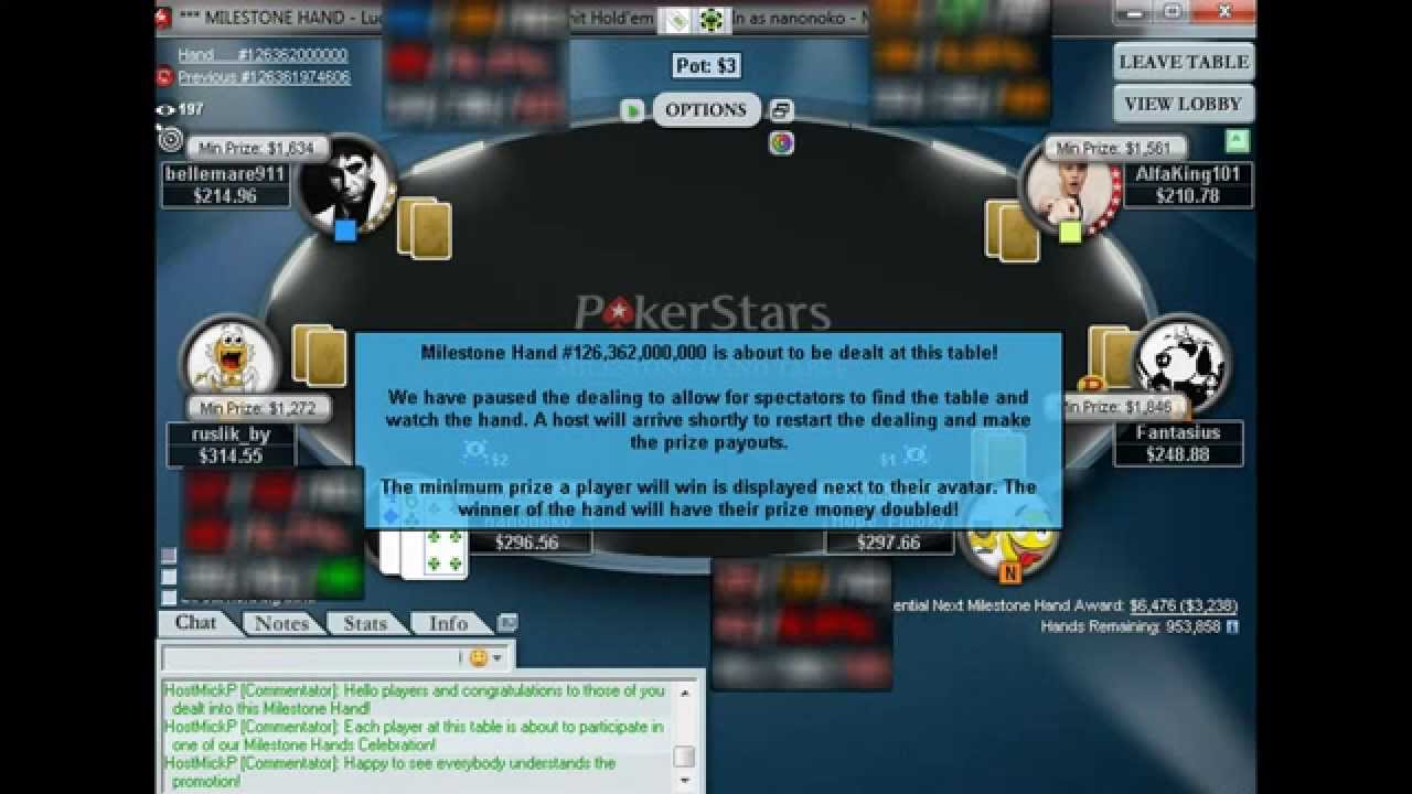 nanonoko Milestone hand history!