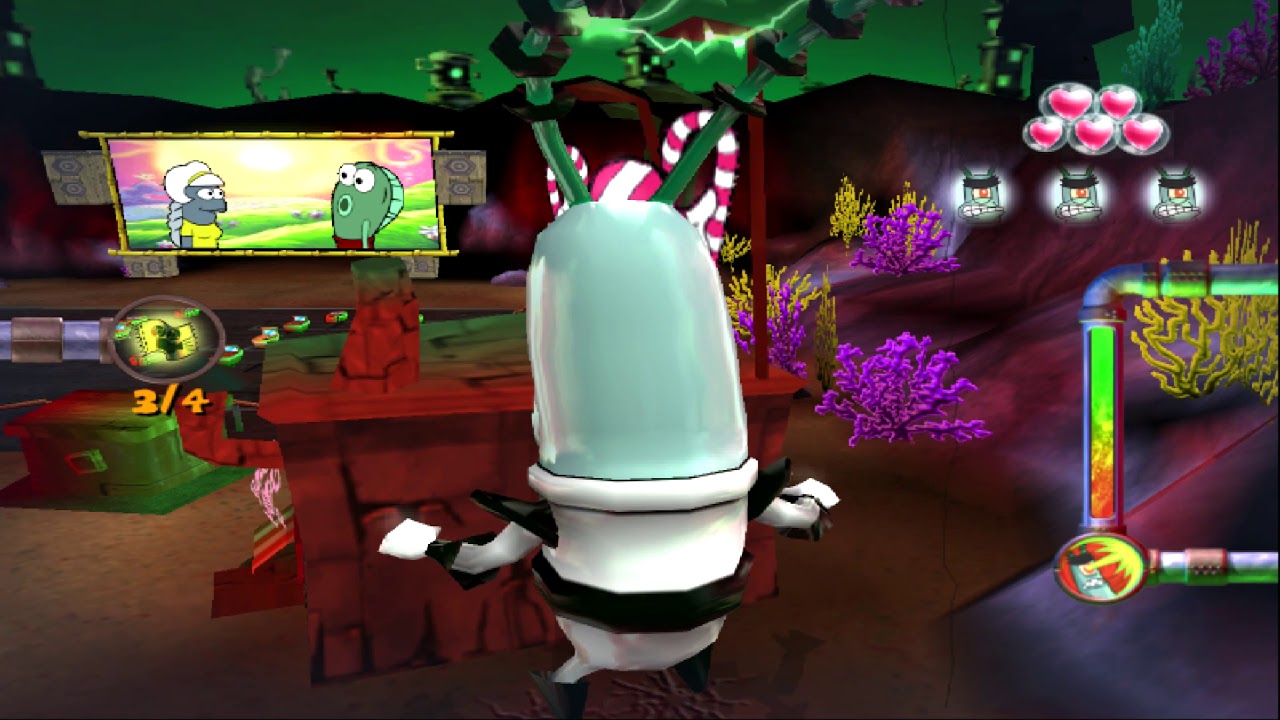 Spongebob CFTKK -  Revenge of the Giant Plankton Monster Gameplay (Part 1/3)