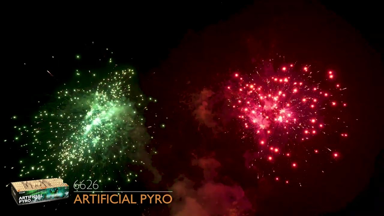 Xqlusif Artificial Pyro 228's dubbele compound - www.hermandehaanvuurwerk.nl